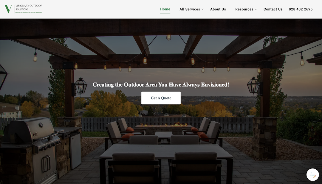 Visionary Outdoor Solutions Website