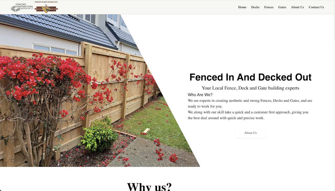 Fenced In Decked Out Website
